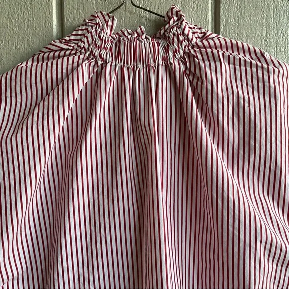 Tuckernuck Pomander Place Red Stripe Rae Blouse Size S - Picture 7 of 9